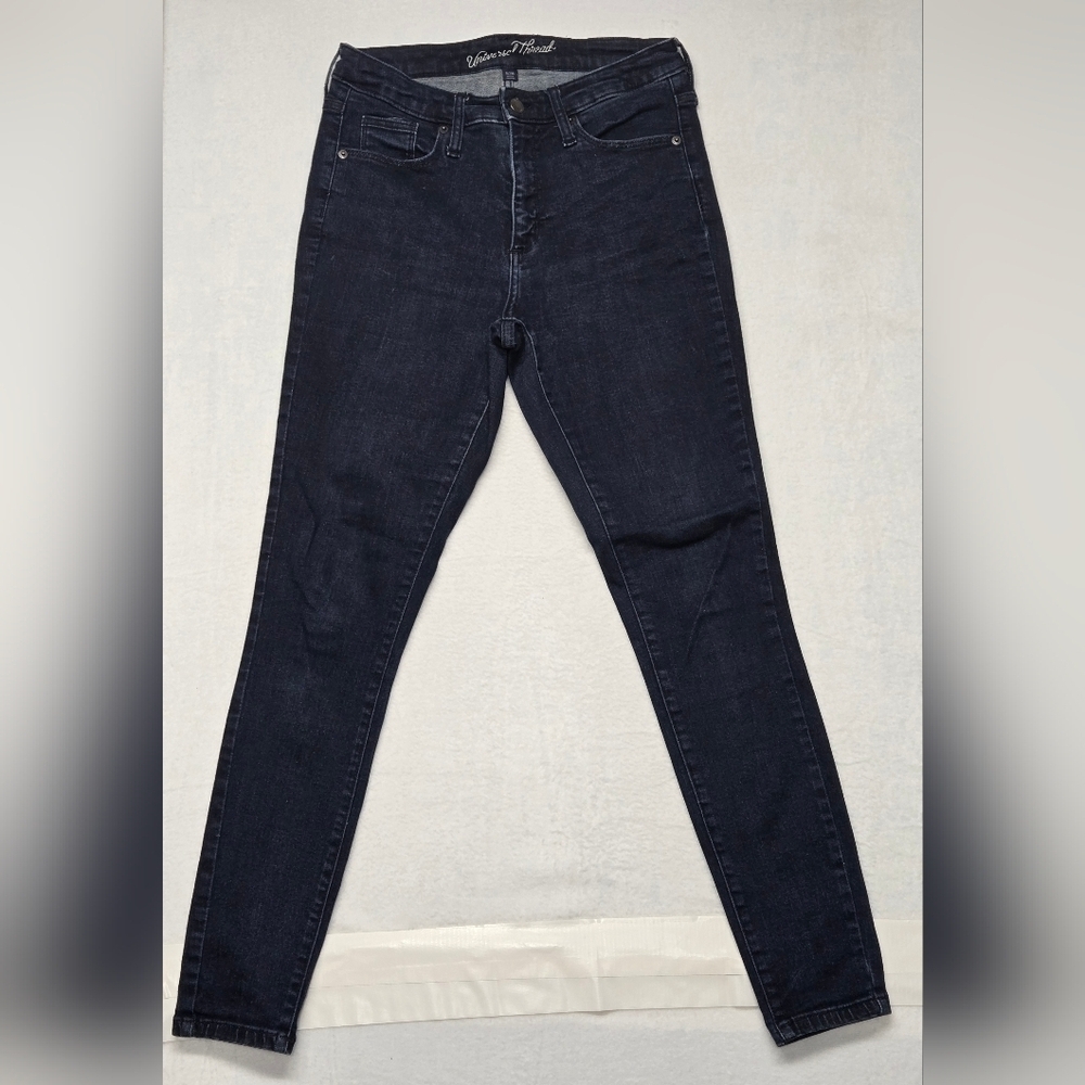Universal Thread 8/29R High Rise Skinny Jeans Dark Wash 5 Pocket Zipper Stretch